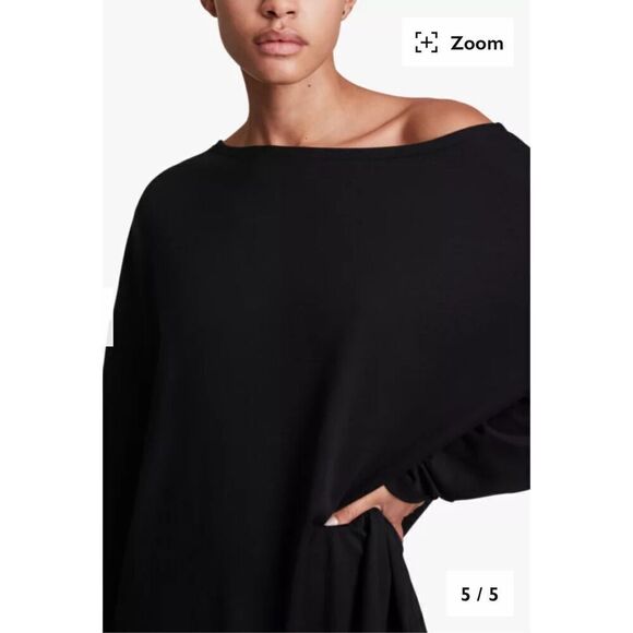 AllSaints Rita T-Shirt in Black NWT Size Medium - Picture 4 of 9